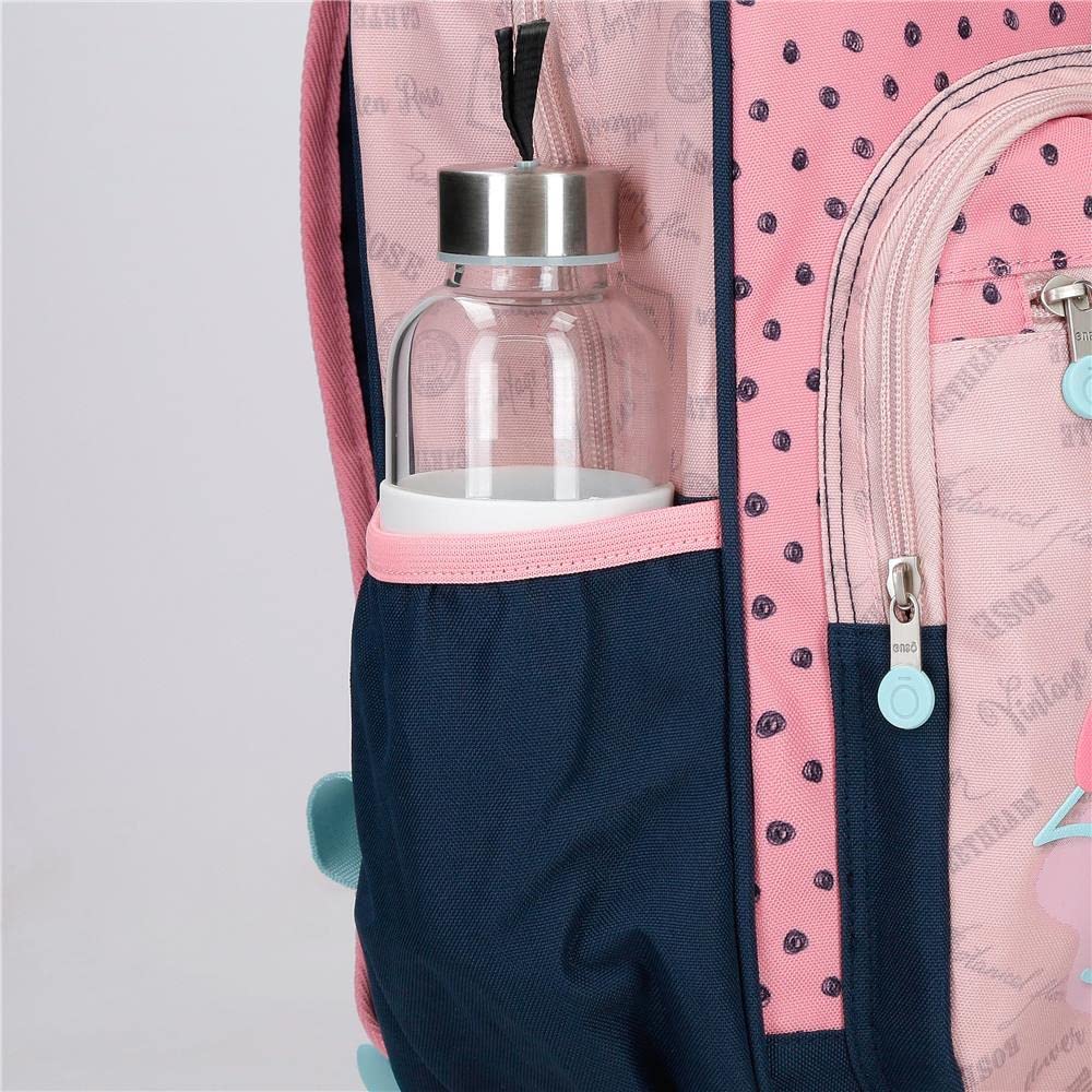 Enso Bonjour Mochila Preescolar con Carro Rosa 23x28x10 cms Poliéster 6,44L