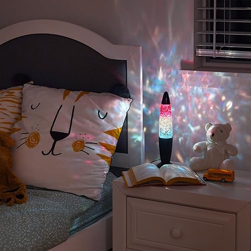 Miniatura 2 de Playlearn - Lámpara de purpurina de 13.5 pulgadas, USB, cristal, lámpara de noche con purpurina