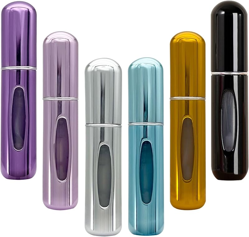 Frascos atomizadores recarregáveis para perfume Ybaoo, 5 mL, 6 unidades
