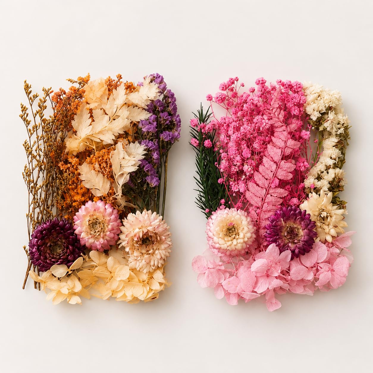 Pack of 2 Orange & Blush Pink Dried Preserved Flowers for Resin Art, Candle Making & DIY Crafts-image-26