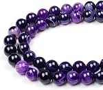 MJDCB Natural Multicolor Volcanic Lava Stone Round Loose Stone Beads DIY for Jewelry Bracelet Making 15" (6mm, Multicolored)