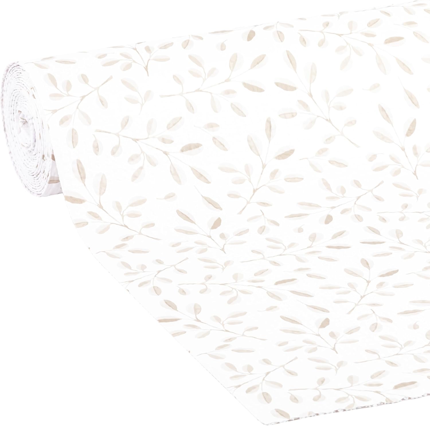 smooth top easyliner for cabinets & drawers - easy to install & cut to fit - shelf paper & drawer liner non adhesive - non slip shelf liner - 20in. x 6ft. - 6 roll project pack - taupe buds 20" x 6' (pack of 6) taupe buds