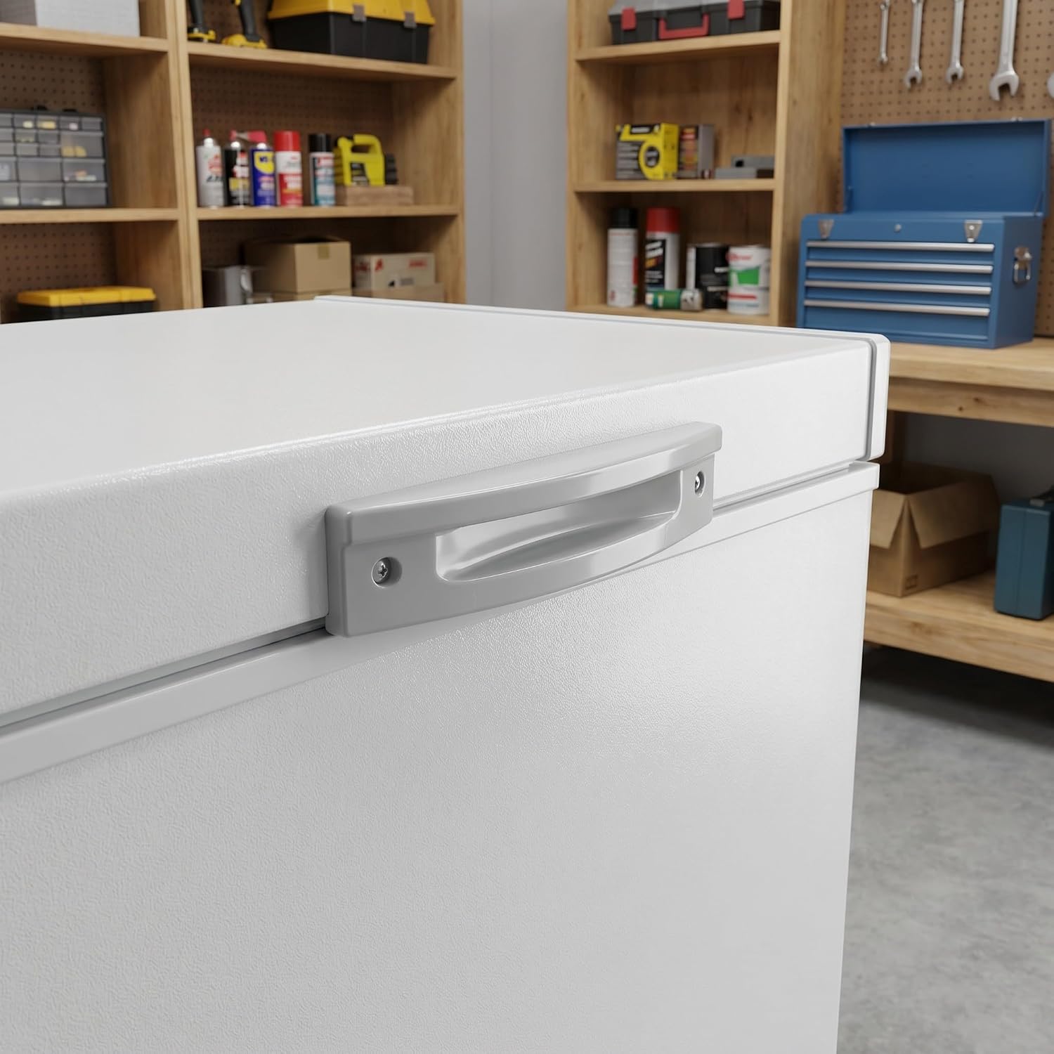UKCOCO Commercial Refrigerator Handle Replacement, Cold Storage Door Handle, Plastic Chest Freezer Pull, Universal Chest Freezer Door Hardware for Home