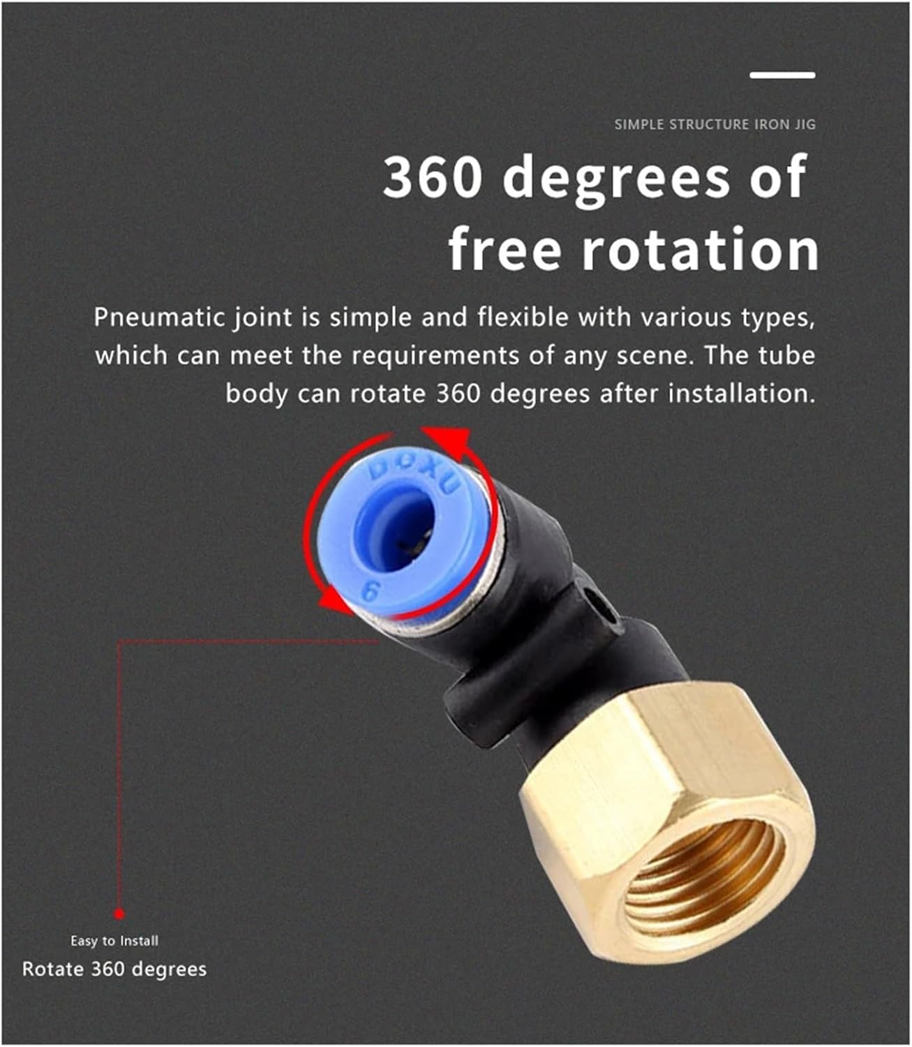 1Pcs Pneumatic Air Connector Fitting PLF Blue 4mm 6mm 8mm Thread 1/8" 1/4 3/8 1/2 Straight Hose Fittings Pipe Quick Connectors(12-04 (12mm-1l2))