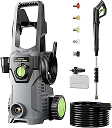 KVAOK Pressure Washer, 4500PSI 2.6GPM Power Washers with 4 Quick Connect Nozzles, High Pressure Washer with Foam Cannon for Car/Driveway/Patio/Fence/Home Cleaning