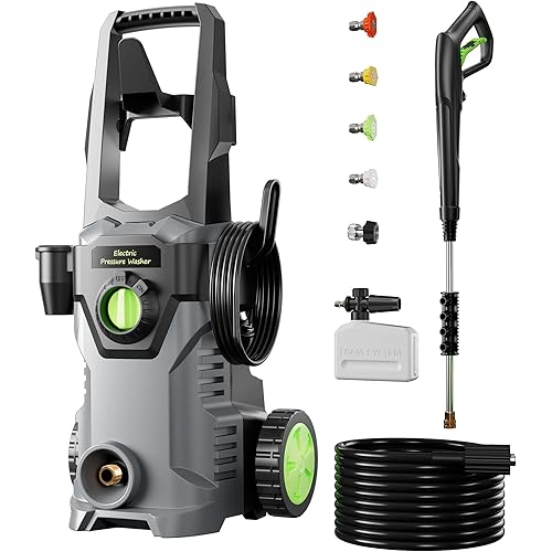 Pressure Washer, Power Washers 4800PSI 2.6GPM with 4 Quick Connect Nozzles, High Pressure Washer for Cars, Fences, Patios, Decks, Boats, Home Use