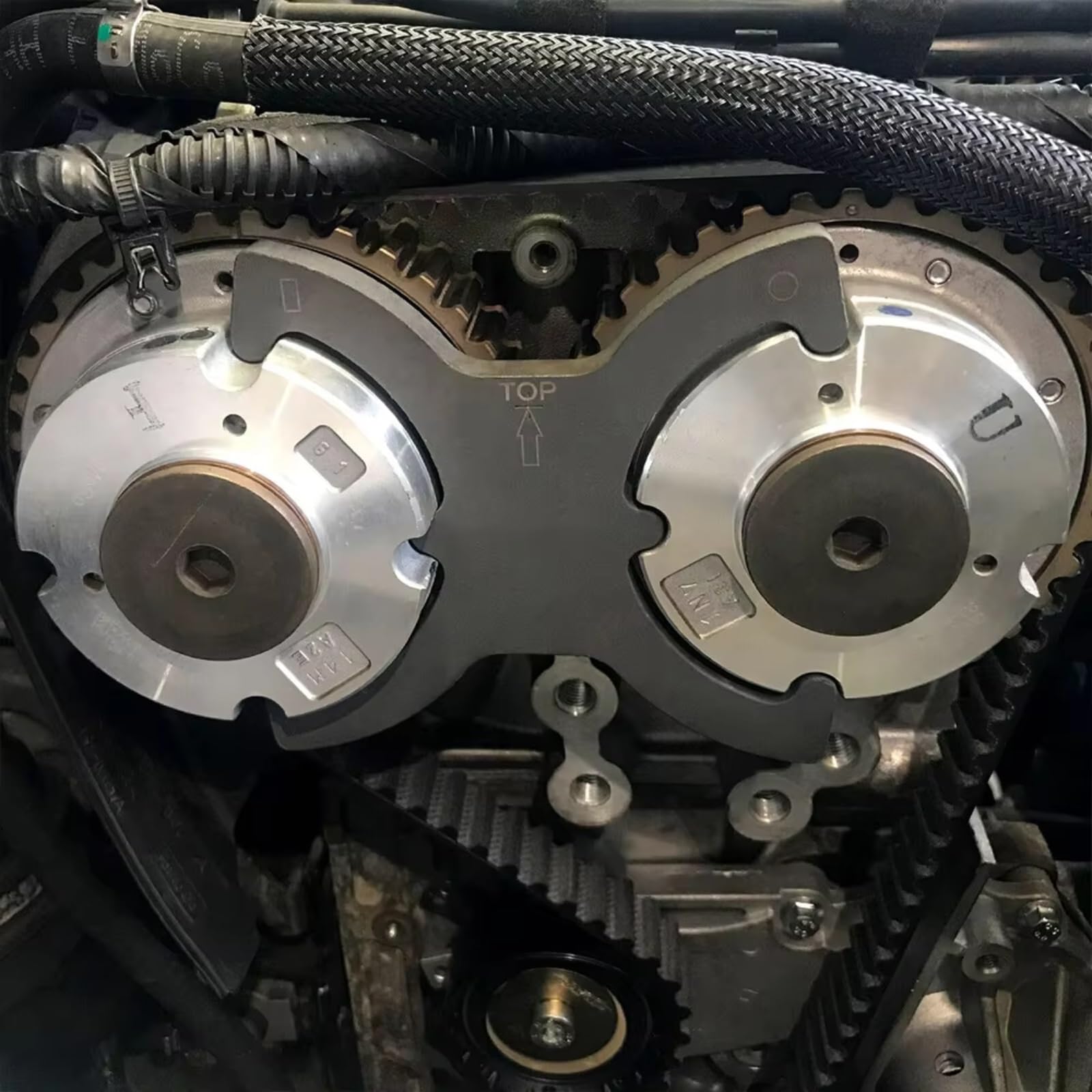 Compatible Con Ford Para Tourneo Para Connect 2002-2008 Para Transit Para Connect 2002-2008 Motor Árbol Levas Volante Herramienta Juego Correa Distribución 303-1550 Herramienta Calado Motor