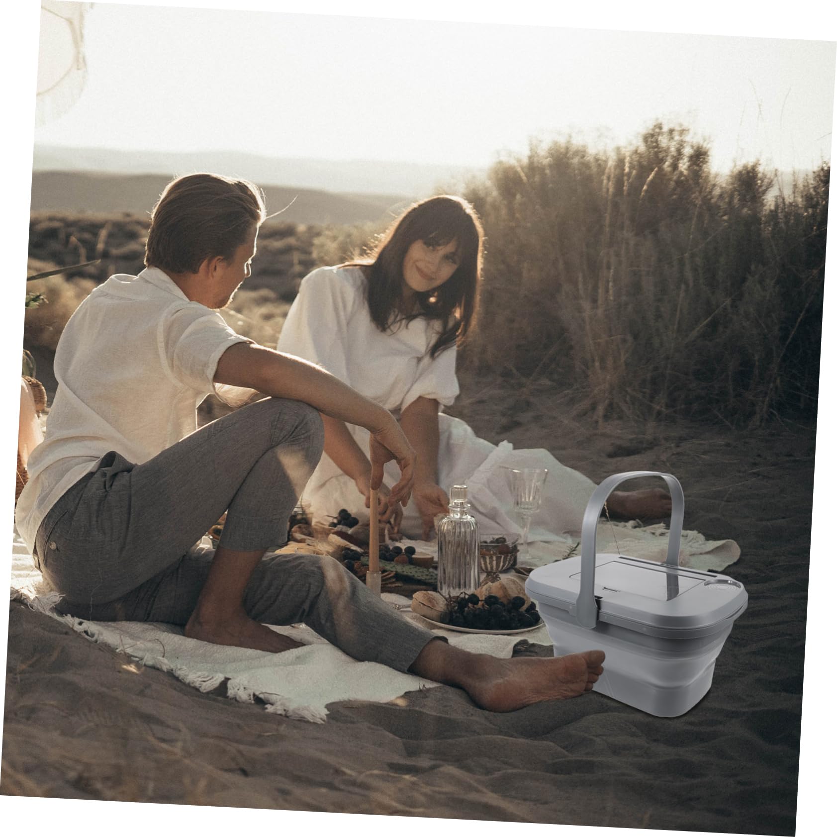 Sosoport Cesta Exterior Cubo De Lavado Almacenamiento Flexible Cubo De Agua Portátil