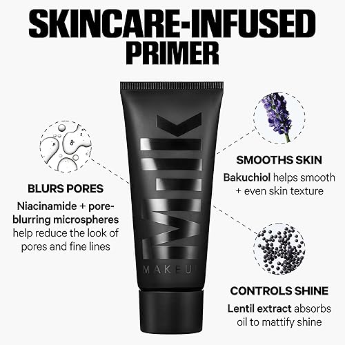 Miniatura 4 de Milk Makeup Pore Eclipse Mattifying Primer  Blurs Pores, Controls Shine + Holds Makeup for Up to 12 Hours  Creates a Smooth, Even Base for a Soft,