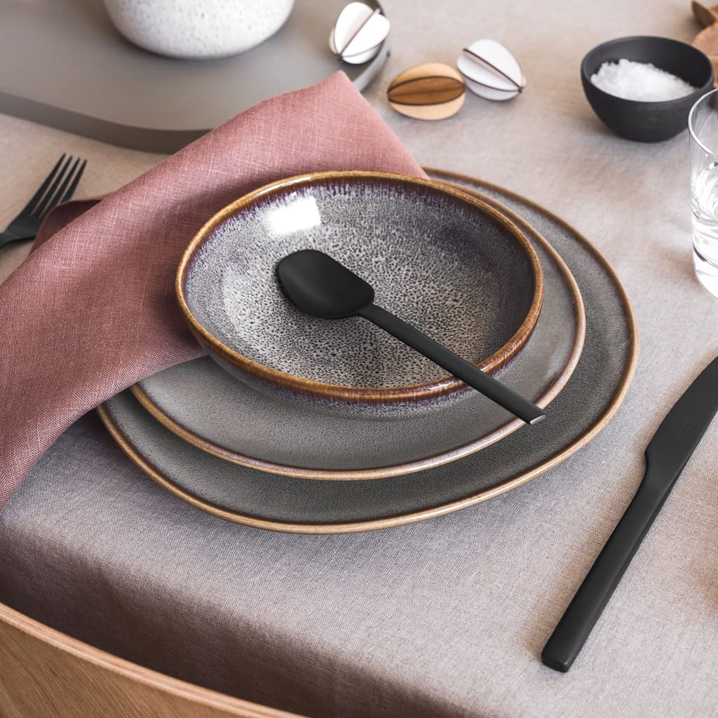 CreaFlor Home Villeroy & Boch Lave beżowy zestaw 6 talerzy obiadowych beżowy Ø 28 cm kamionka