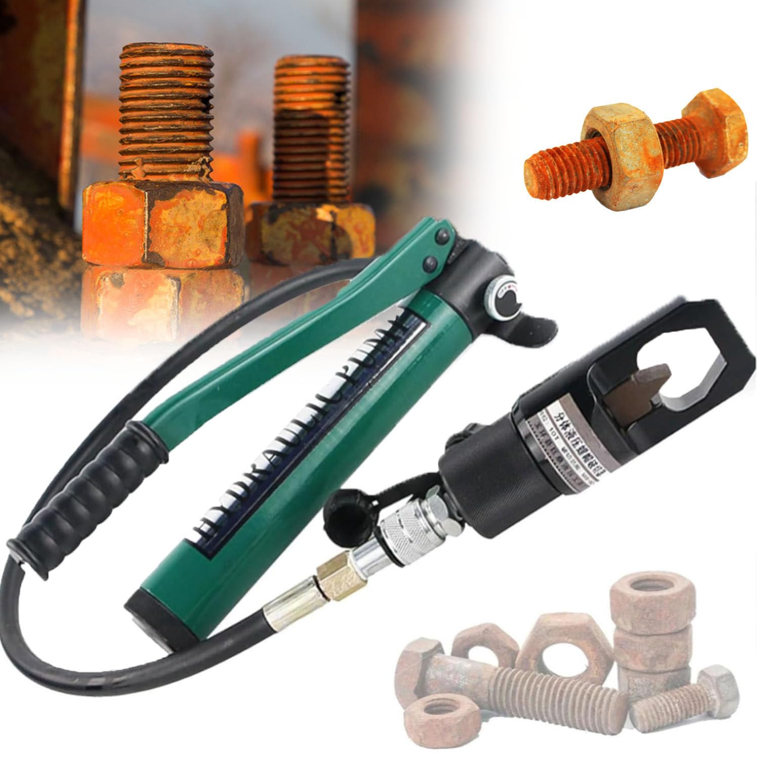 Outil de coupe d'écrou hydraulique de précision pour visserie bloquée