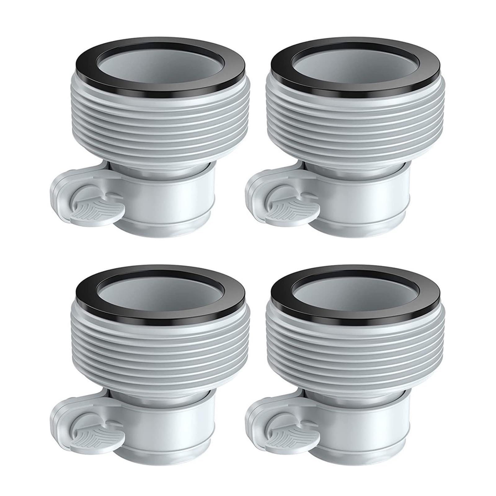 Msioytog B 2Pcs / 4Pcs Pool Hose Adapter Effective Drain Pumps Adapter Connector With Threads For Connector