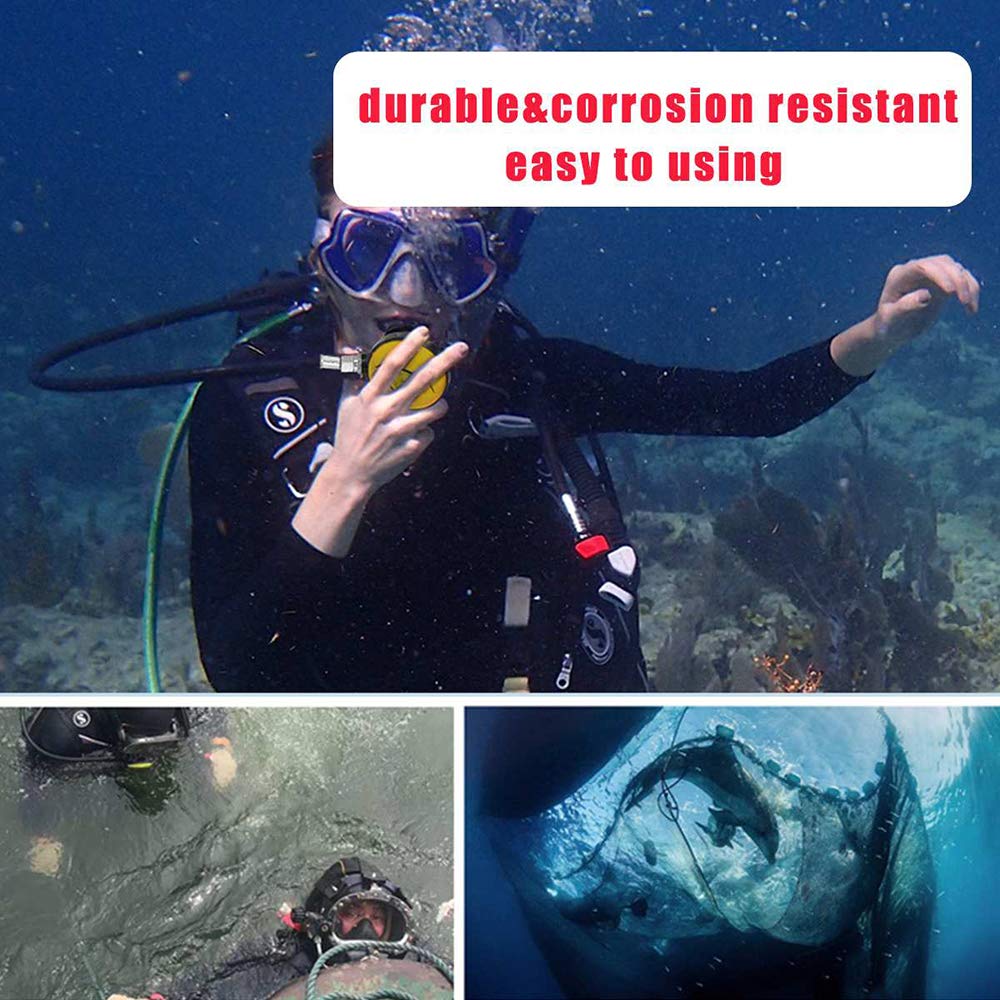 Bombole da Immersione Bombola Sub, 1L Mini Bombole per Immersioni Subacquee Mini Bombola di Ossigeno Attrezzatura per Immersione per Snorkeling con Pompa ad Aria ad Alta Pressione&Gonfiatore