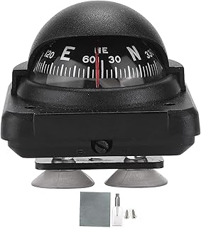 Car Compass, Adjustable Compass Foldable Navigation Direction Pointing Guide Ball Dash Mount for Auto Car Boat RV