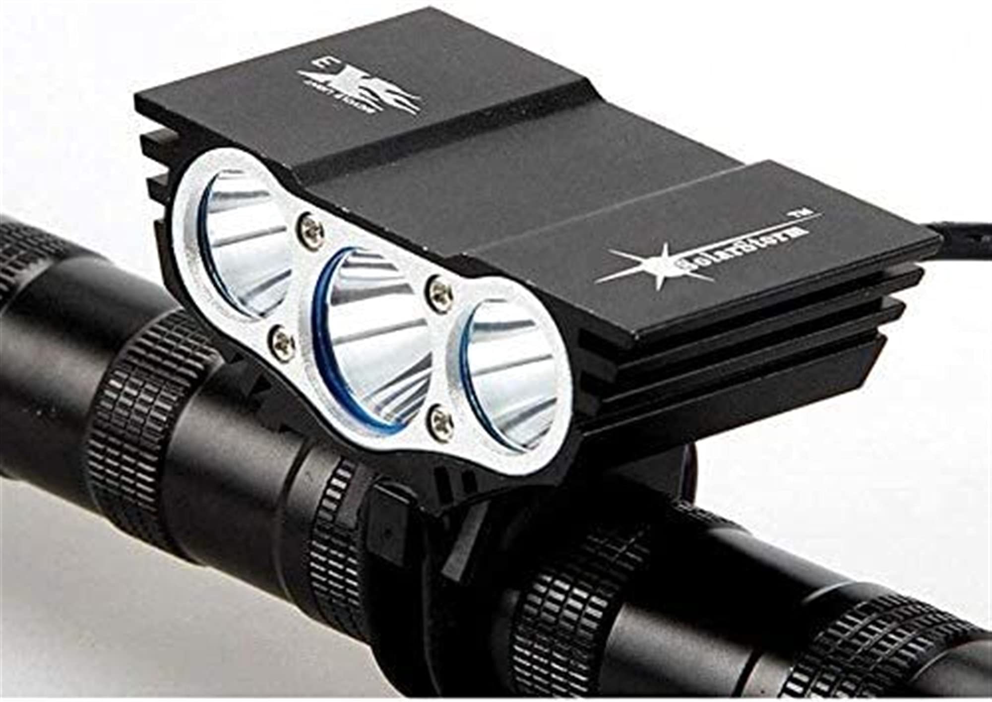 Światła kierownicy LED Mountain Bike Lights Rechargeable 18650 Zestaw lampy latarki rowerowej - łatwy w instalacji reflektor cyklu