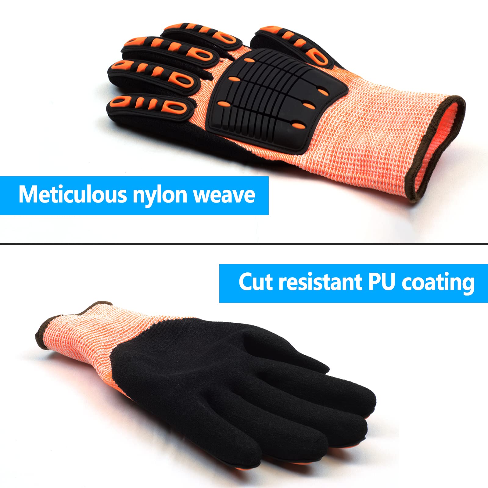 G-Touch Gardening Gloves for Men and Women Impact Cut Resistant Work Gloves in Size 9/Large for Protective Wood Pruning, Yard - Image 4