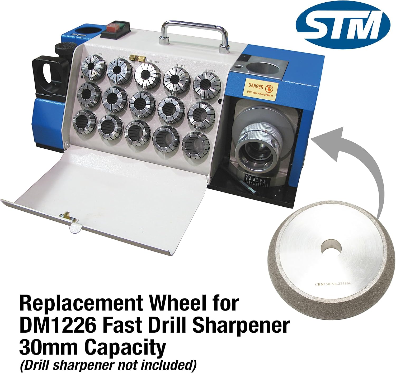 CBN Wheel for DM1226 Drill Sharpener – Durable Cubic Boron Nitride Grinding Wheel for HSS & High‑Speed Drill Bit Sharpening