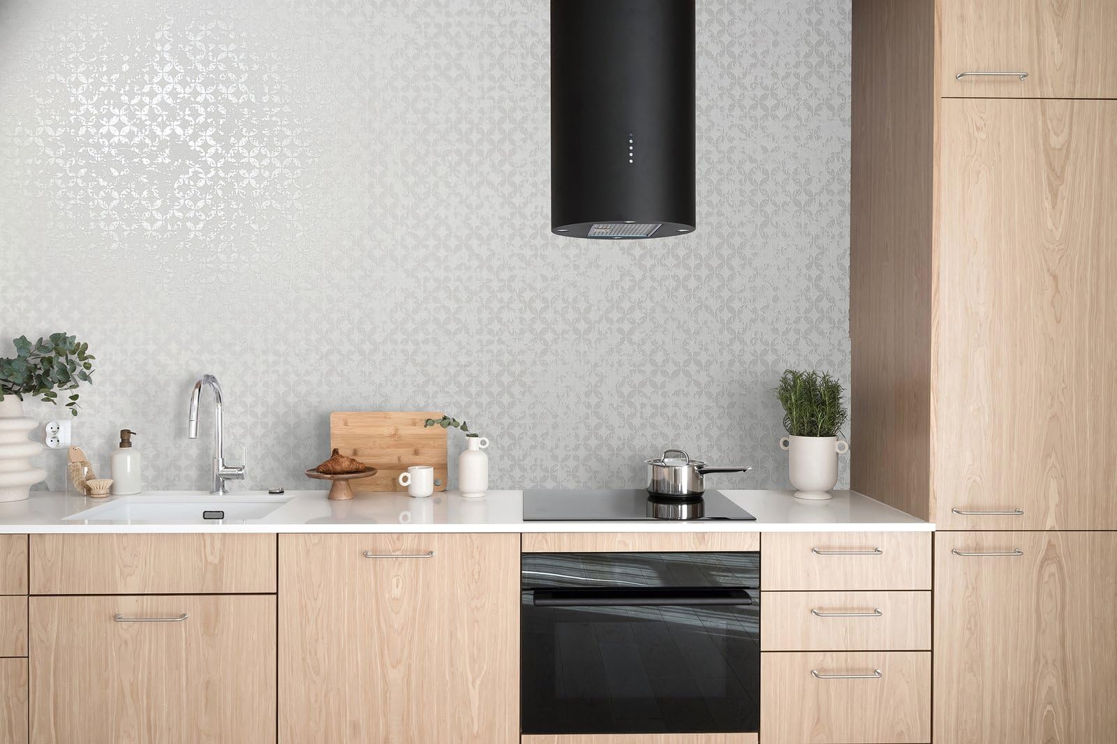 Galerie 35121 City Romance White Abstract Wallpaper
