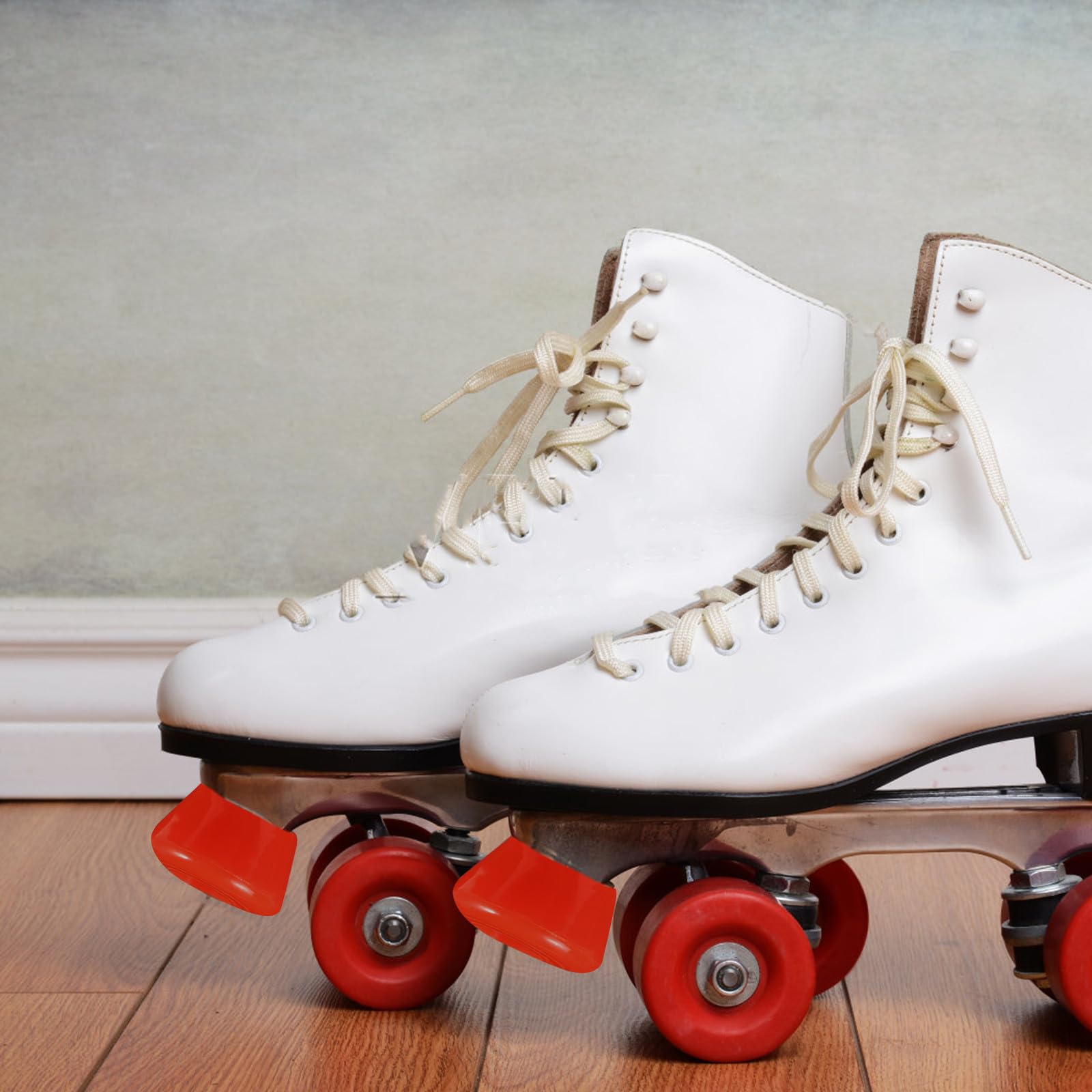Frenos Patines 4 Ruedas Pastillas de Freno de PU Rojo Herramientas para Patines Función Antideslizante para Entusiastas del Patinaje