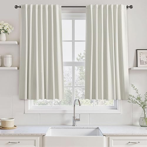 Miniatura 53 de UHITECH - Cortinas de 108 pulgadas de largo para ventana de sala de estar, cortinas opacas para dormitorio, juego de 2 paneles, azul, modernas, de