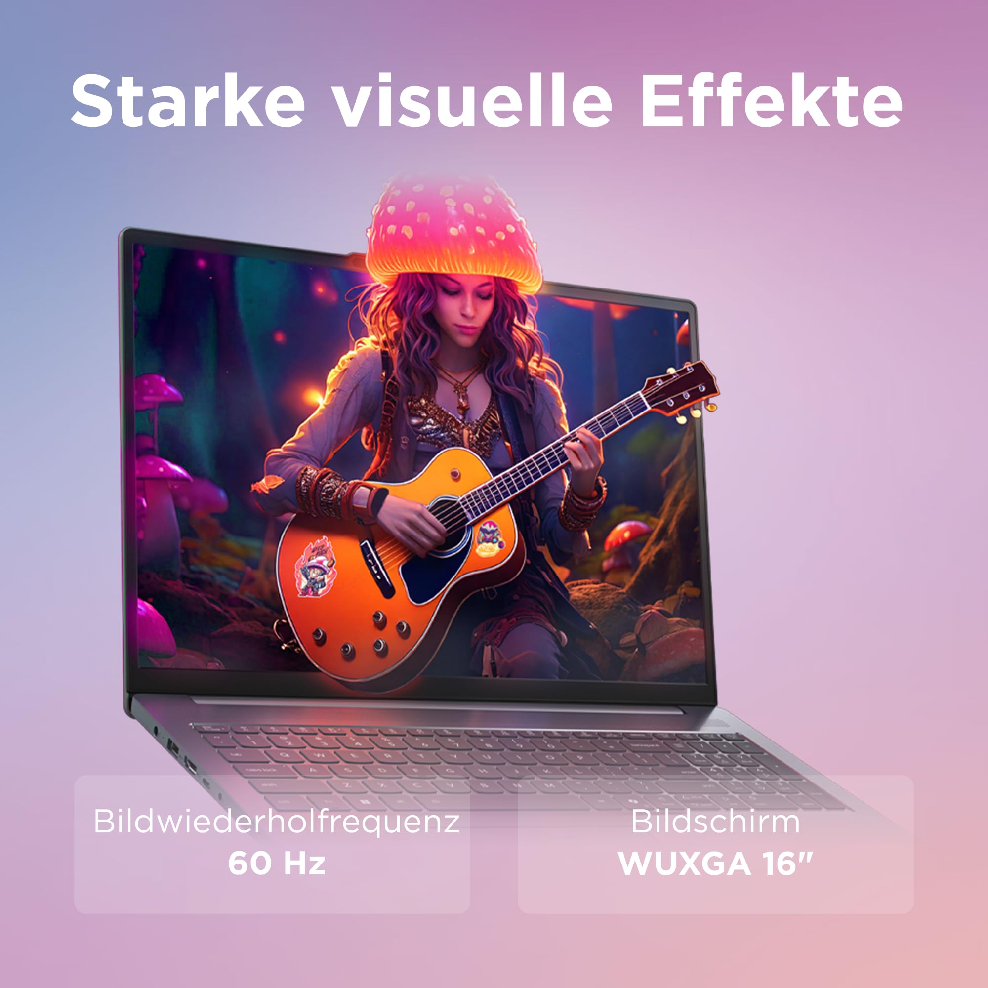 Lenovo IdeaPad Slim 3 Laptop 16" WUXGA AMD Ryzen 5 512GB SSD 16GB RAM AMD Radeon Windows 11 Luna Grau