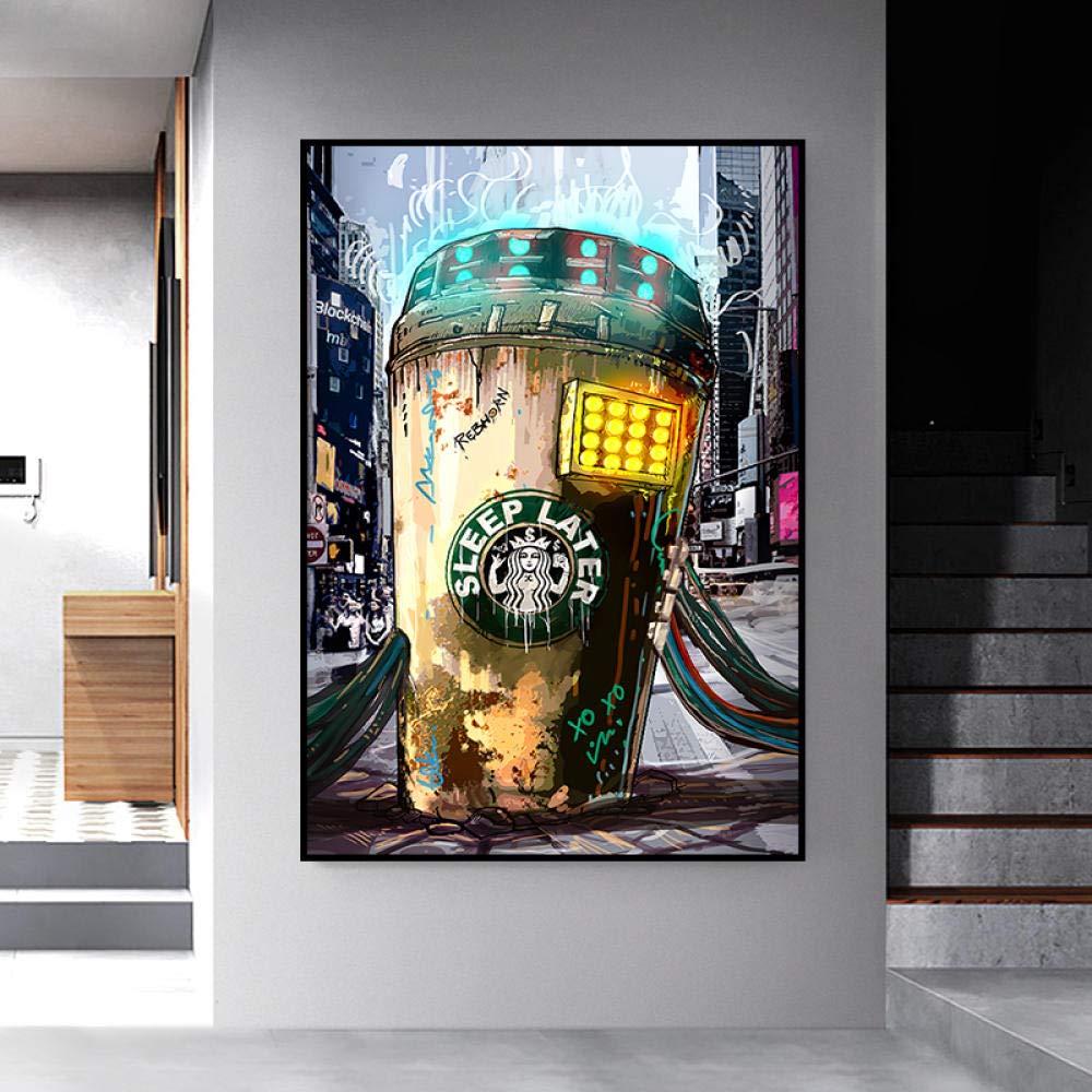 Amazon.co.jp: KDSMFAストリートグラフィティアートスターバックス