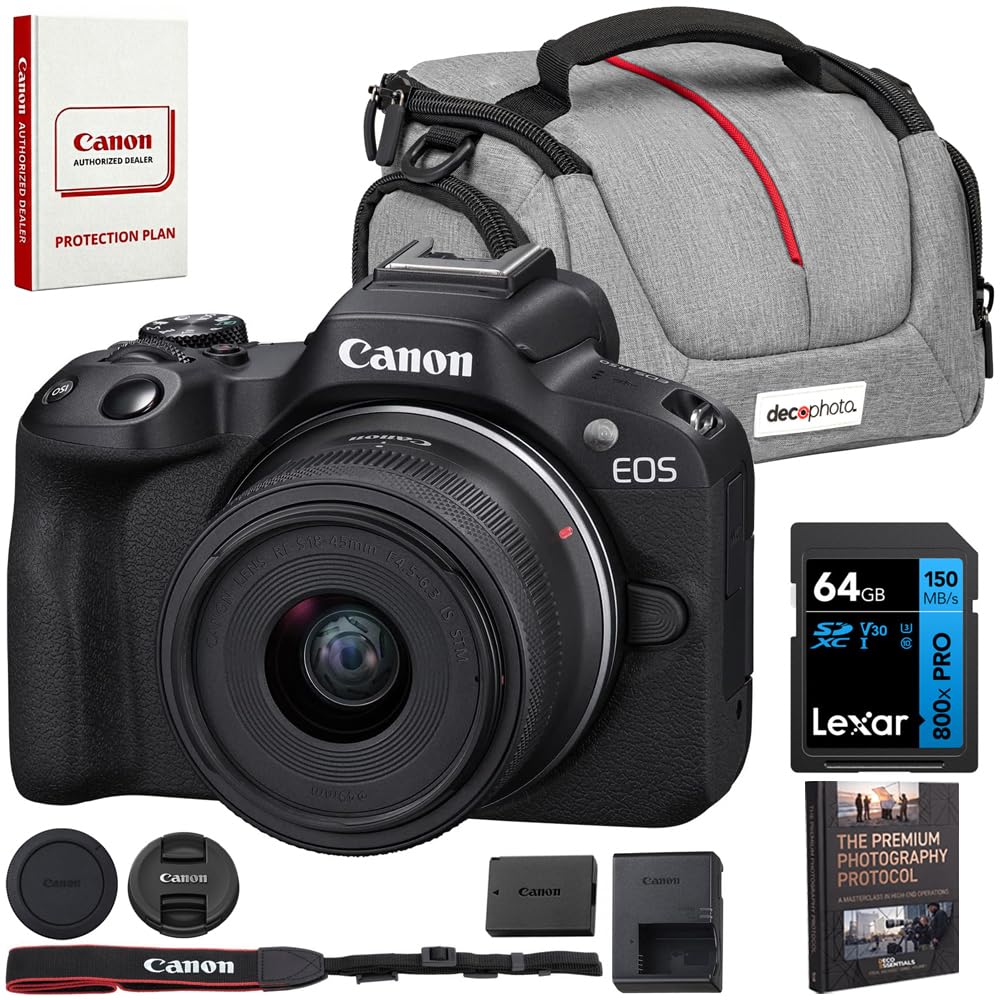 Amazon.com : Canon EOS R50 Mirrorless Camera with RF-S 18-45mm F4
