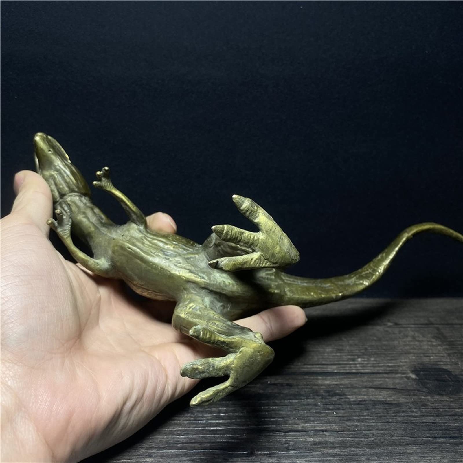 Antyczna Miedziana Figurka Tyranozaura Rexa, Mosiężna Figurka Dinozaura, Biurko Do Nauki W Domu, Barek, Chłodziarka Do Wina, Stolik Kawowy, Ozdoba Samochodowa