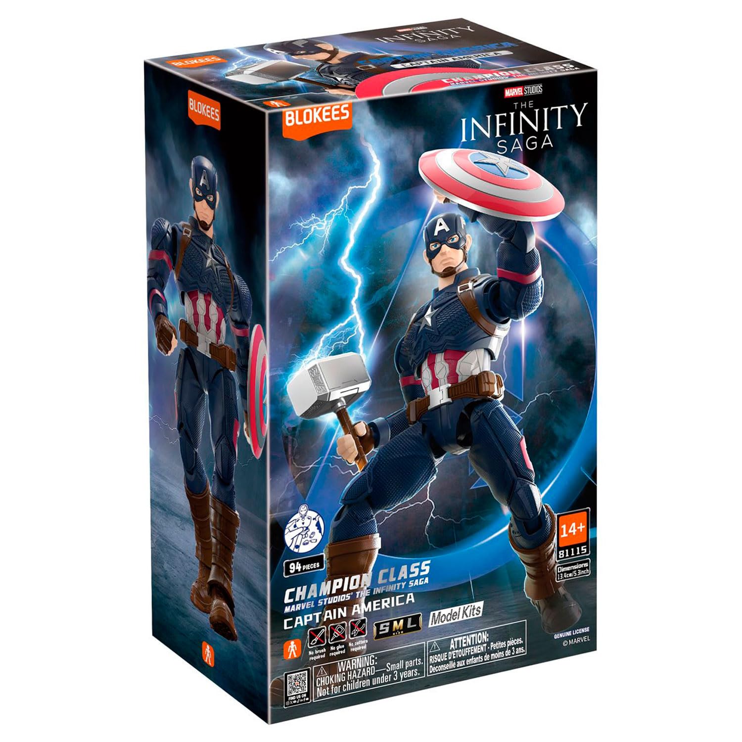 Amazon.com: Blokees Model Kits Champion Class Marvel Infinity Saga
