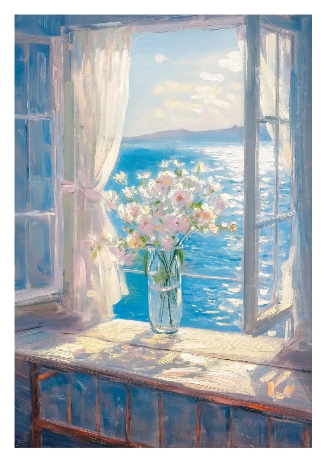 Cuadro sobre lienzo de flores en jarrón XENITE, póster impreso moderno de 30x42cm