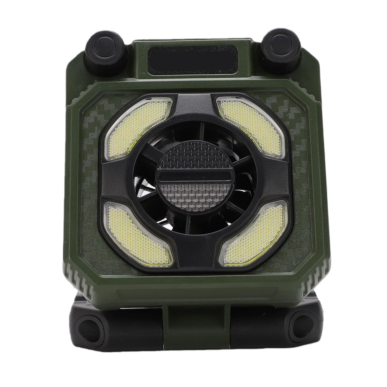 Ventilador de camping Gugxiom con luz para solucionar el calor en tiendas de campaña