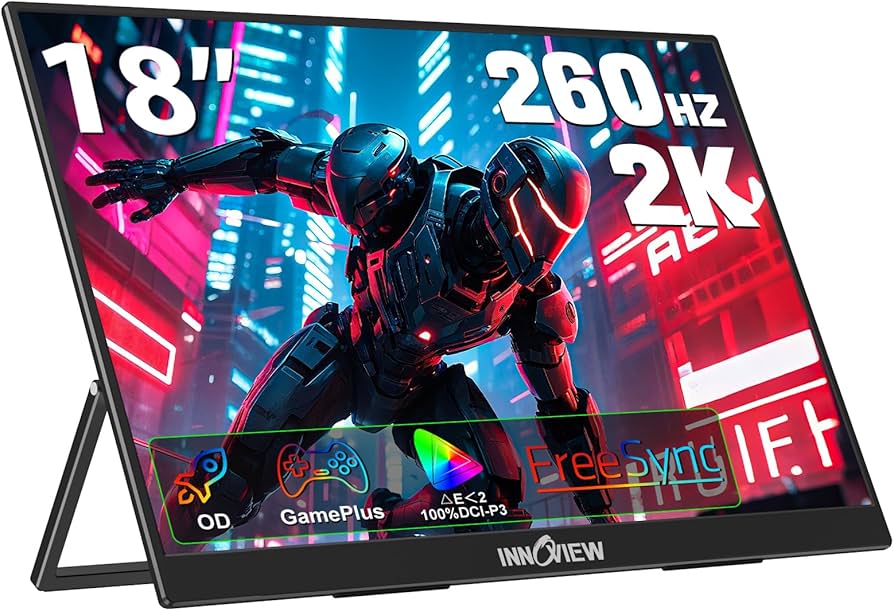 Amazon.com: InnoView 18 Inch 260Hz Portable Gaming Monitor,2K QHD