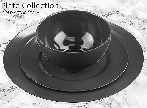 Miniatura 4 de Reston Lloyd Juego de platos de ensalada de melamina de 6 piezas, gris