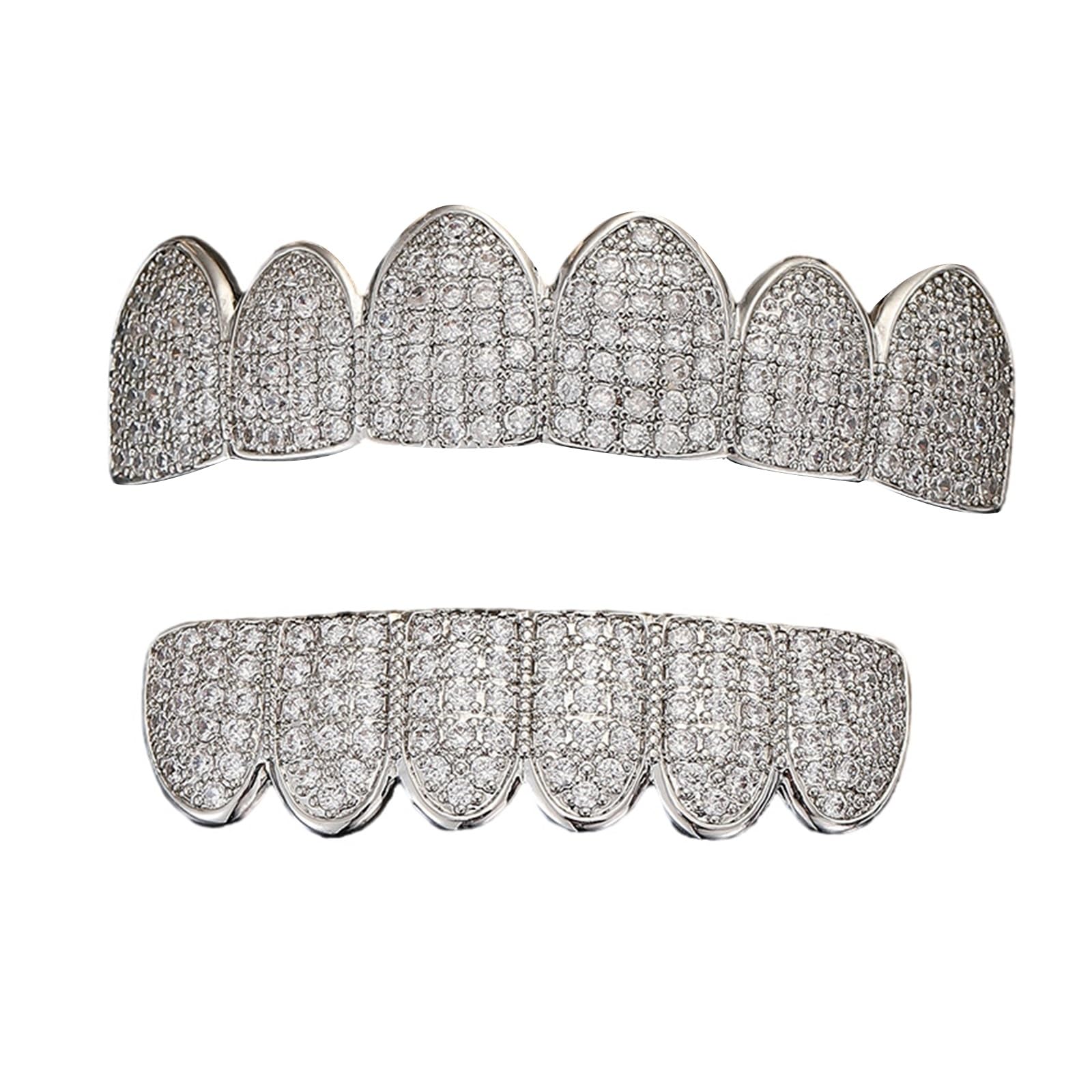 Grillz De Diamante Con Personalidad De Hip Hop Callejero Para Mujeres Y Hombres, Gorras Para Dientes Para Fiestas De Cosplay, Accesorios De Joyería, Disfraz De Rapero