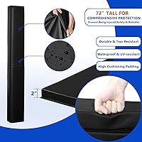 Vista 3 de Almohadillas de poste cuadrado para bastón de baloncesto, de lujo, resistente a la intemperie, poste de acolchado de 2/4 pulgadas de grosor