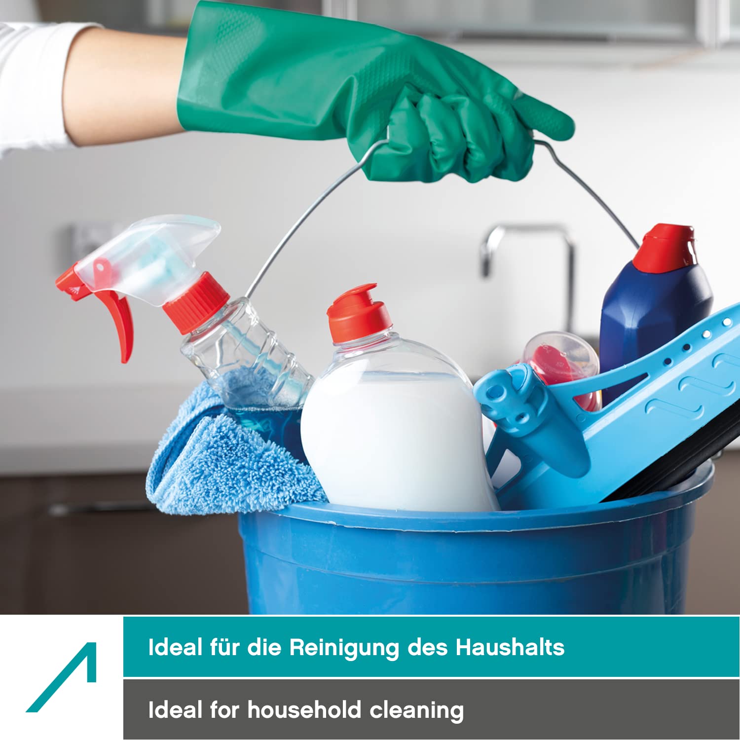 ACE Heisenberg Chemie-Handschuhe - 3 Paar Chemikalien-Schutzhandschuhe aus Nitril - extra lang & gefüttert