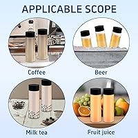 Vista 7 de Rainmae 24 Pcs Sensory Bottles with Lids, 10 oz/ 300 ml Leakproof Clear Plastic Water Bottles Reusable Empty Sensory Bottles for Sensory Crafts