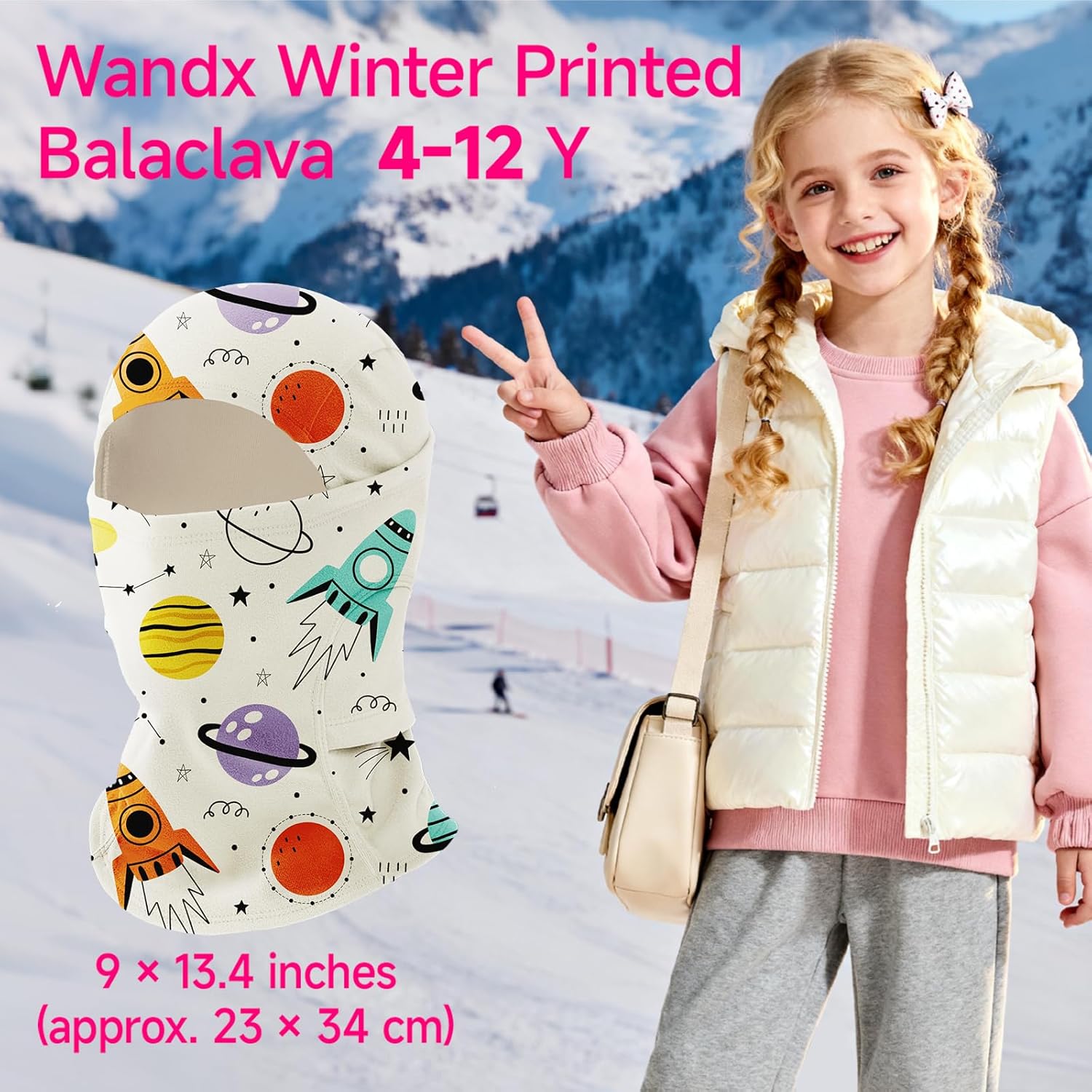 Winter Kids Balaclava Face Mask Full Fleece Gaiter Ski Mask Neck Warmer for Cold Weather Windproof Face Cover for Boys Girls - Image 4