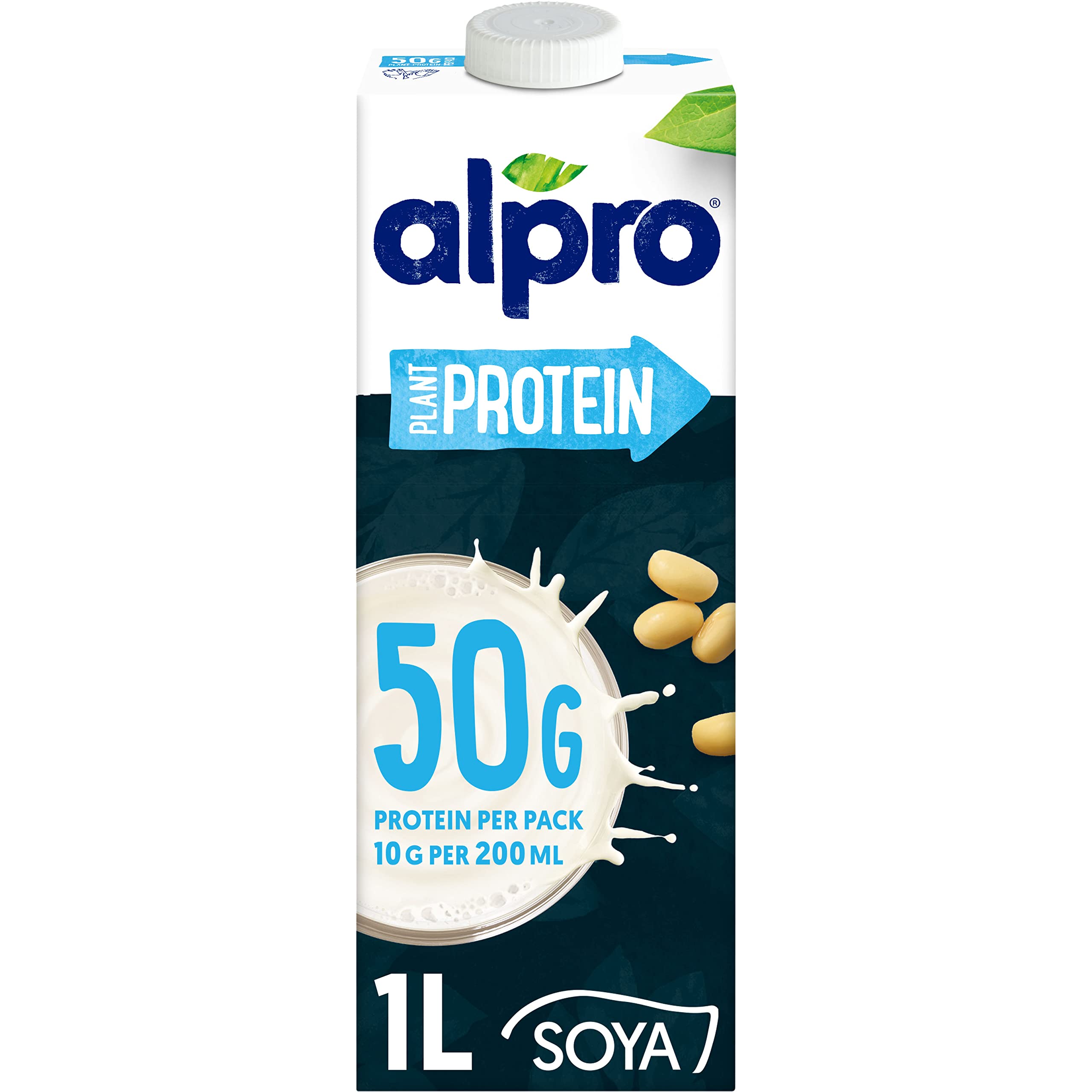 Soya High in Proteins Drink, 100% Plant-Based, Lactose Free - 1L