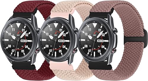 Miniatura 1 de Correa de reloj trenzada de 0.866 in para Samsung Gear S3 FrontierGalaxy Watch 3 de 1.772 pulgadas, Garmin Vivoactive 4Venu 2Venu 3, Huawei Watch