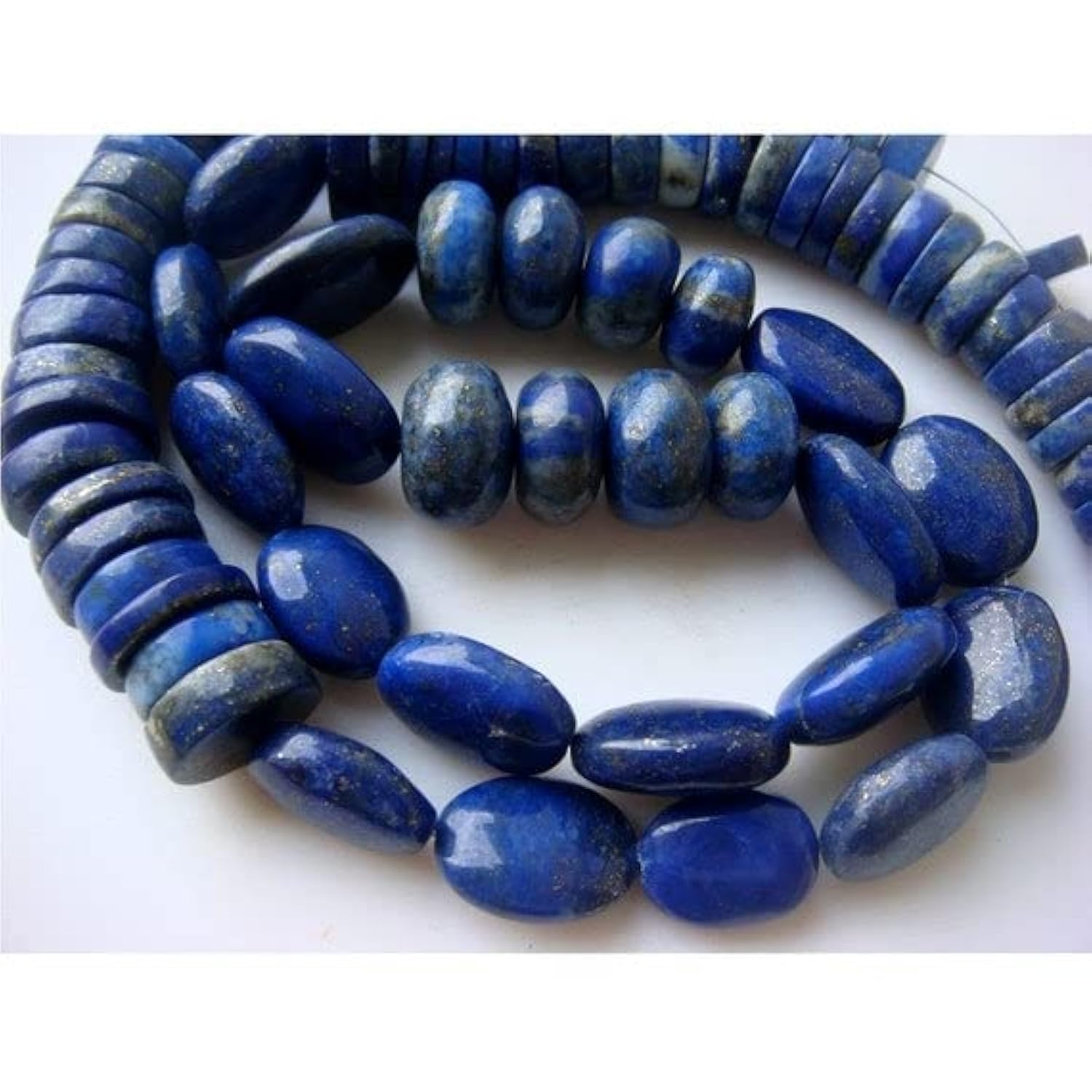 Lapis-lazuli naturel 10-13mm véritable de qualité joaillerie