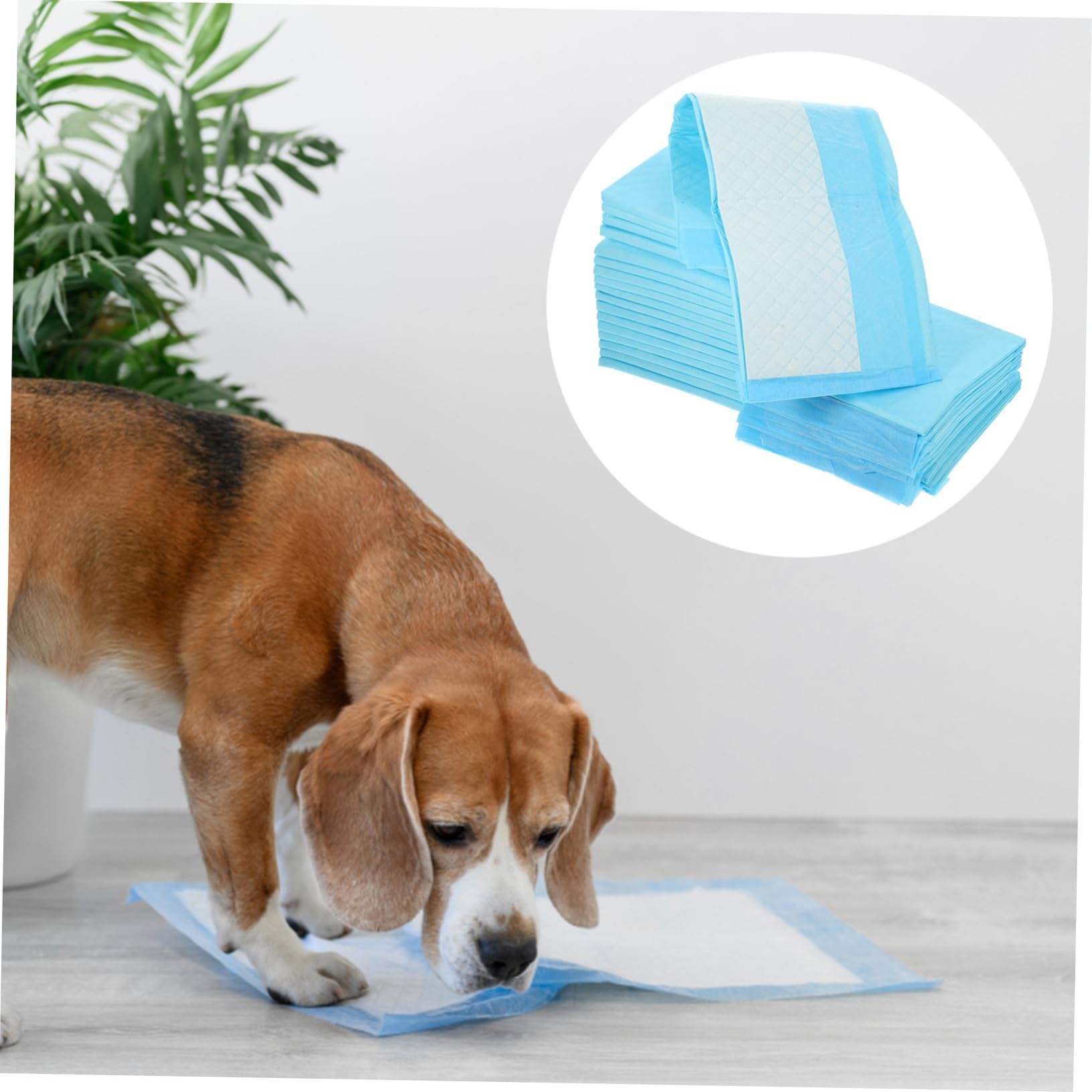 Happyyami 2 Juegos Alfombrillas De Entrenamiento para Perros Y Cachorros Súper Absorbentes E Impermeables 100 Piezas Almohadillas De Entrenamiento para Cachorros Almohadillas 50 Uds * 2