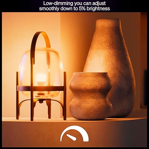 Miniatura 4 de Philips Hue Bombilla LED inteligente A19, luz blanca cálida de 2700 K, base E26, 10.5 W, 1100 lúmenes, regulable, funciona con Alexa, Google
