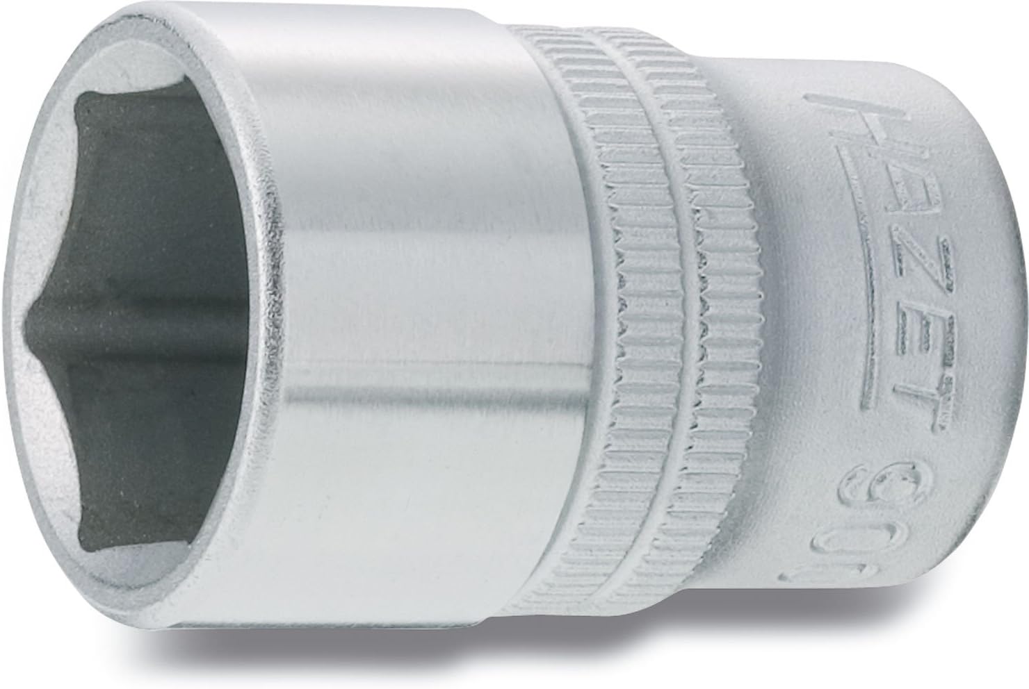 HAZET 900-19 38 mm 6-Point Hexagon Traction Profile Socket - Chrome-Plated/Polished, 19 mm (Schlüsselweite)