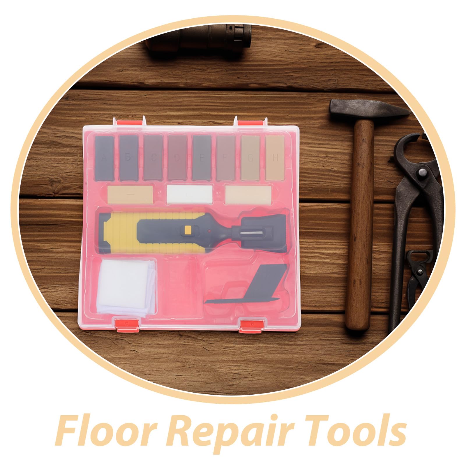 Gadpiparty Kit Reparación Madera Durable Completo Para Arañazos Grietas y Pisos y Muebles Herramientas Precisas para Hogar Oficina y Hotel