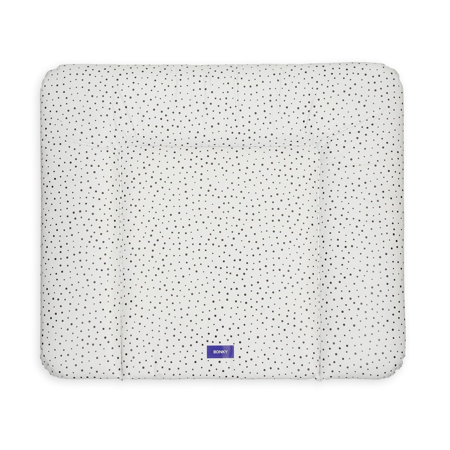 Bonky® Matelas à Langer Bebe souple 85x72 cm - Matelas à langer epais lavable - pour garçons et filles - Certifié Öko-Tex - Imperméable - points - 72x85 cm