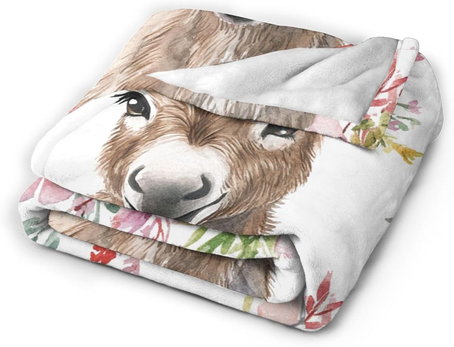 Donkey Gifts: Soft, Warm, Cute Throw Blanket - Lightweight Fleece, Plush, Fuzzy - 40"X50" - Bed Decor for Girls, Women, Kids & Adults - Image 4