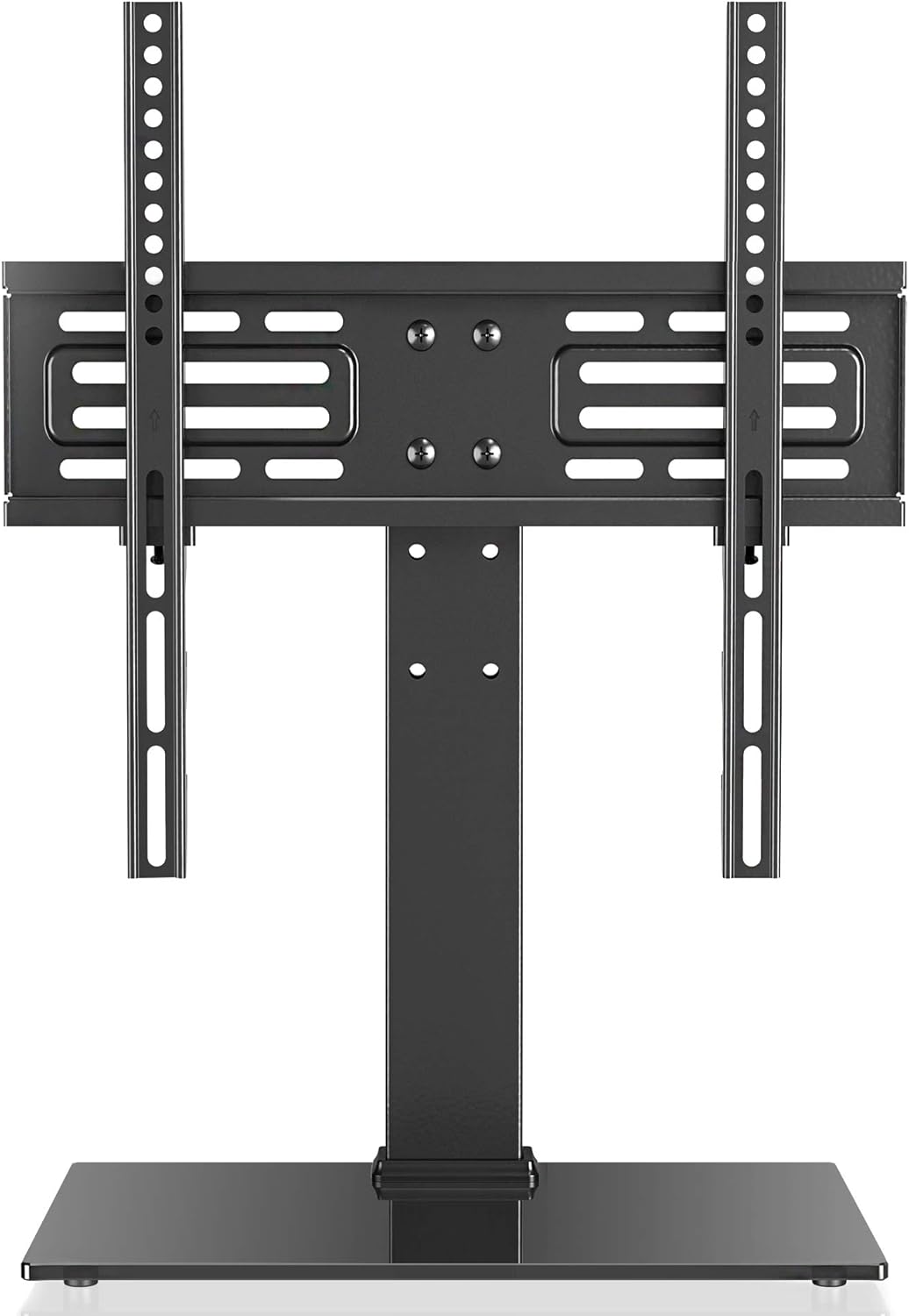 FITUEYES Universal TV Stand, Tabletop TV Stand for 27"55" TVsHeight Adjustments with Tempered