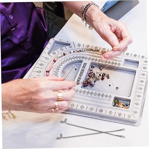 Miniatura 7 de EXCEART 10 Uds. Herramientas de aguja de cuentas Ganchos de ganchillo de cuentas de aguja artesanal de cuentas Gancho de ganchillo rebordear Aguja