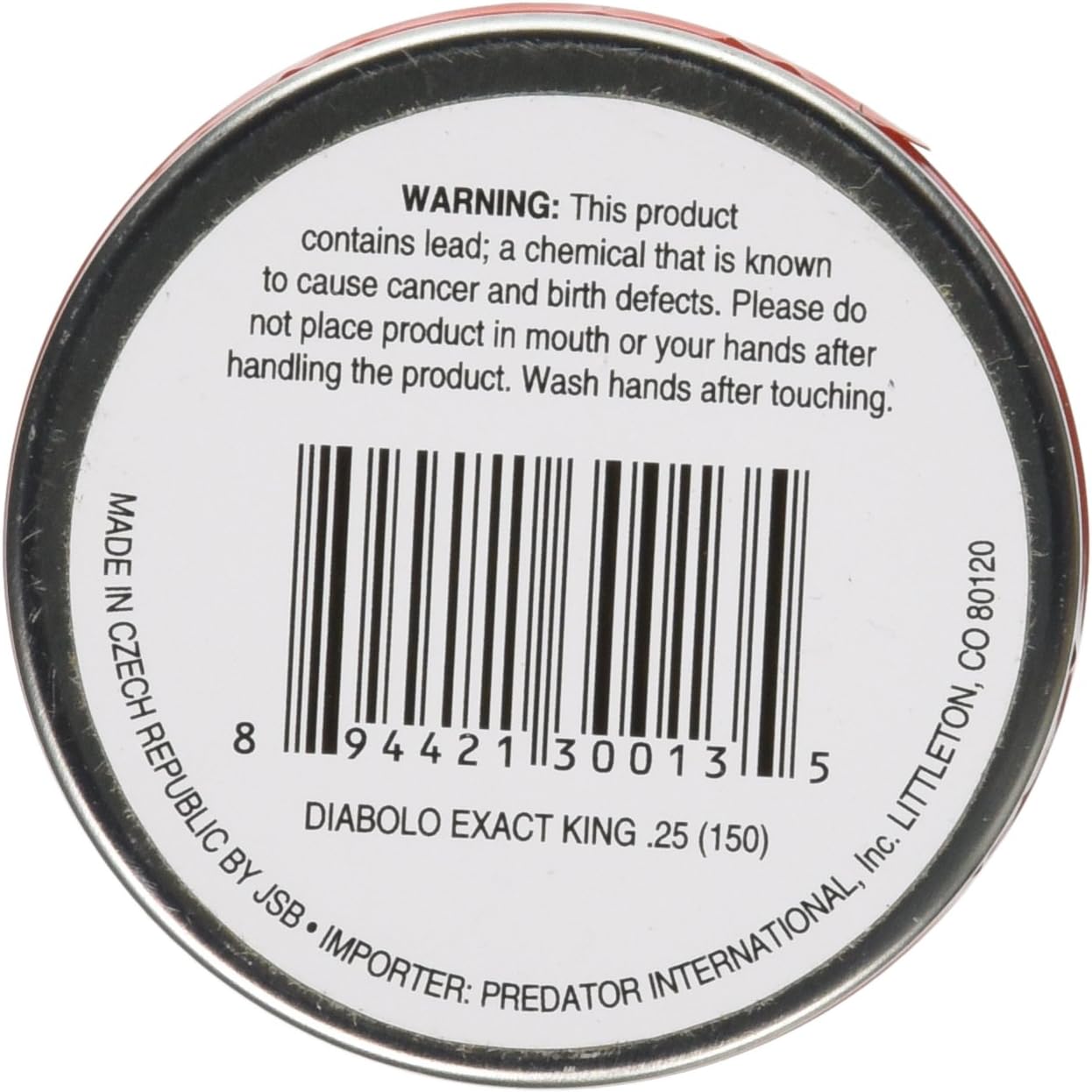 JSB Match Diabolo Exact King .25 Cal, 25.39 Grains, Domed, 150ct, Model: 546298-150